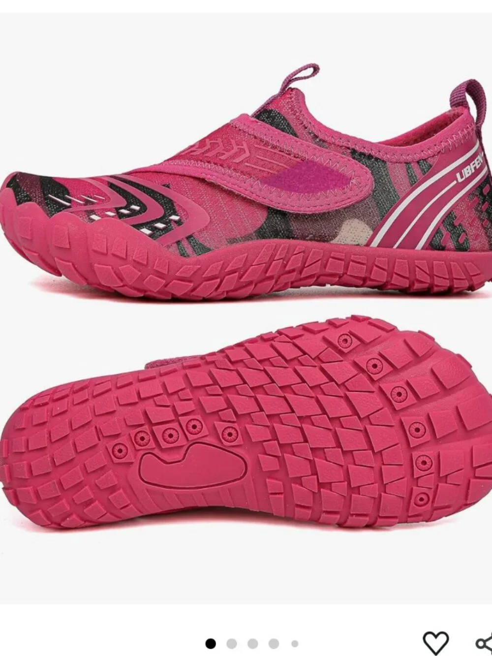 NWOB Kids Water Shoes Girls Quick-Dry Swim Aqua Socks size 3